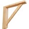 Ekena Millwork 2 1/2"W x 12 3/4"D x 12 1/4"H Traditional Shelf Bracket, Red Oak BKT02X12X12TRRO - alternate 1